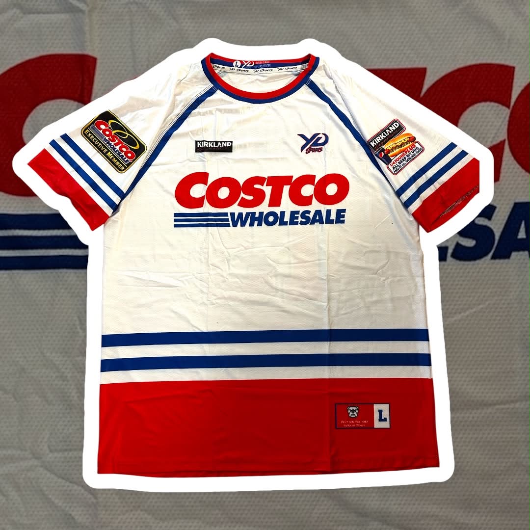 Costco Appreciation Jersey White Blue Red