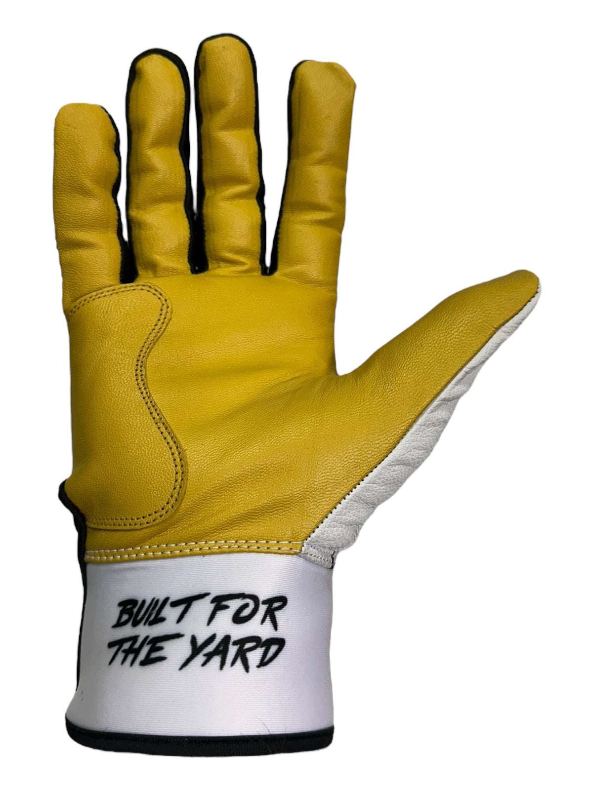 White Leather Batting Gloves