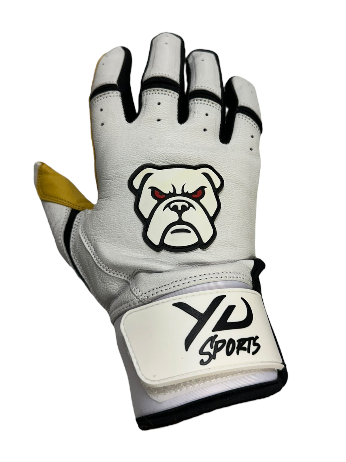 White Leather Batting Gloves